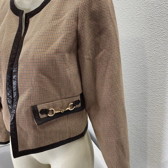 Derek Lam 10 Crosby × RTR Plaid Collarless Jacket – Size 2 (NWT) - Picture 10 of 13